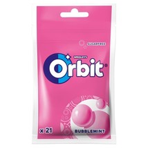 Wrigley&#39;s ORBIT Chewing gum BUBBLEMINT flavor -21pc-FREE SHIP - £6.92 GBP