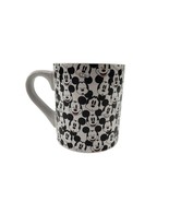 Disney Mickey Mouse Face Pattern Ceramic Black White Coffee Tea Mug Cup - $129.89 MXN