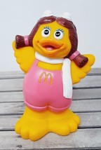 McDonald&#39;s Birdie Coin Bank Piggy Plastic VTG 7&quot; Bird Mascot HTF Rare w Stopper - £52.07 GBP