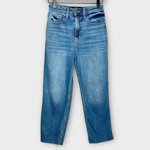 HOLLISTER ultra high rise vintage straight jeans size 26 (3) short medium wash - £22.42 GBP