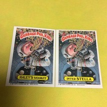 1987 Garbage Pail Kids Cards Series 8 318a Haley&#39;s Vomit 318b Inter Stel... - £7.86 GBP