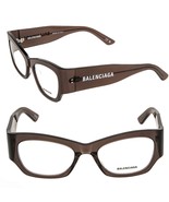 BALENCIAGA 0333 Brown Bold Logo Eyeglasses 52mm GG0333O Unisex Optical F... - $325.71