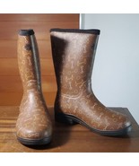 Lacrosse Boots Size 9 Brown Equestrian Bit Rubber Waterproof Mesh Lining... - £43.17 GBP