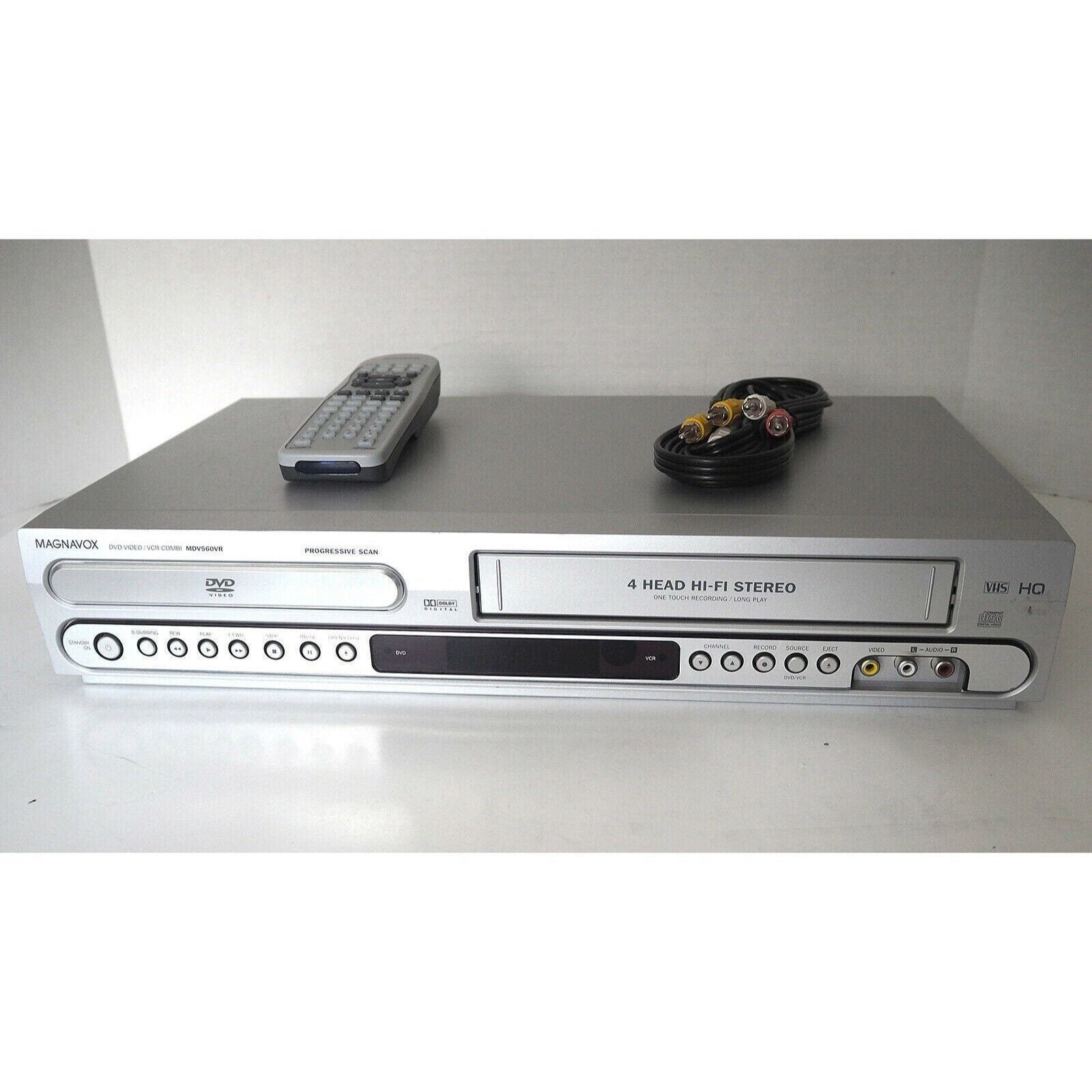 Magnavox mdv560vr DVD VCR Combo with Remote, Cables & Hdmi Adapter - $195.98
