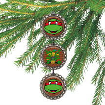 RAPHAEL TMNT 3D Bottle Cap Christmas Ornament | Gift for Kids - £7.16 GBP