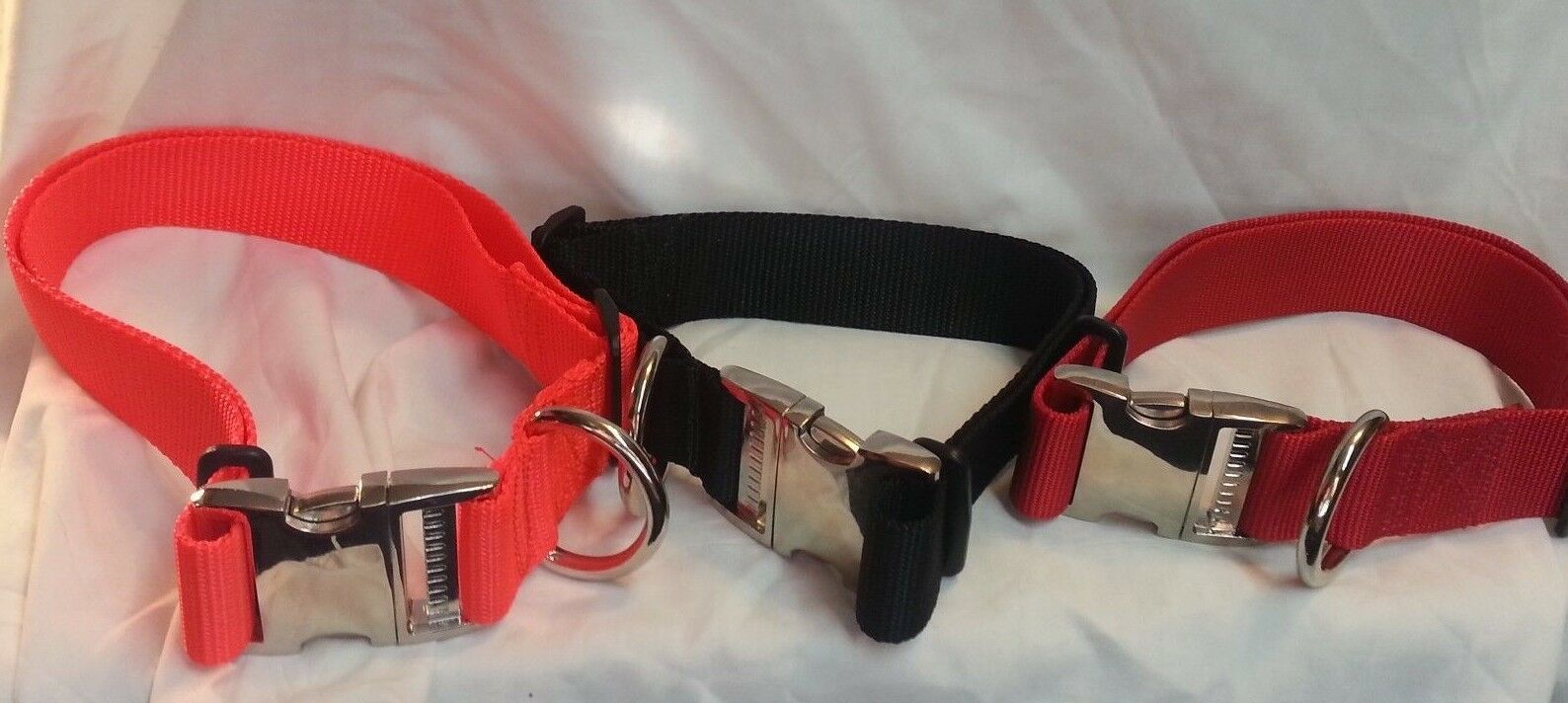 Primary image for 3/4 Adjustable Dog Collar Metal Side Release Buckles Heavy Duty Hand Made