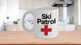Ski Patrol Mug White Coffee Cup Funny Gift for Patroller Medic First Aid... - $18.47+