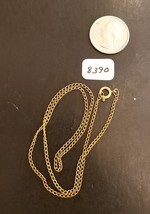 Vintage Gold Tone Chain Necklace 15.5 inches  - $4.99