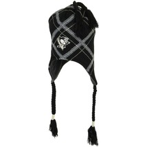 Old Time Hockey Pittsburgh Penguins Alpine NHL Hockey Knit Tassel Ear Flap Hat - £15.09 GBP