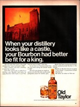 Vintage advertising print Alcohol Old Taylor Distillery Castle fit for K... - £14.33 GBP