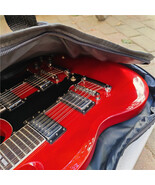 Transparent Red Double Neck Electric Guitar,6&amp;12 Strings Electric Guitar... - $419.05 CAD