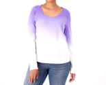 Candace Cameron Bure The Ocean Dipped Long-Sleeve Top- Ultra Violet, Small - $25.74