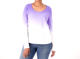 Candace Cameron Bure The Ocean Dipped Long-Sleeve Top- Ultra Violet, Small - $25.74