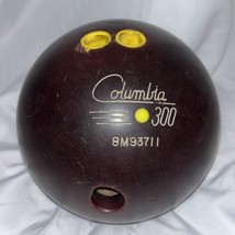 Columbia 300 Bowling Ball Maroon 15 lbs 16 oz Drilled 8M93711 - £23.26 GBP