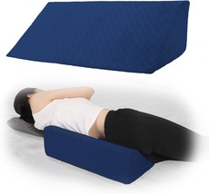 Bed Wedge Pillow for Side Sleeping Sponge Filled Body Positioning Triangle Pillo - £44.49 GBP
