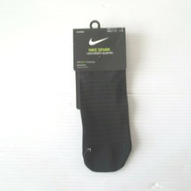 Nike Unisex Spark Lightweight Quarter Socks - CT8933 - Black 010 - 4-5.5 - NWT - £13.53 GBP