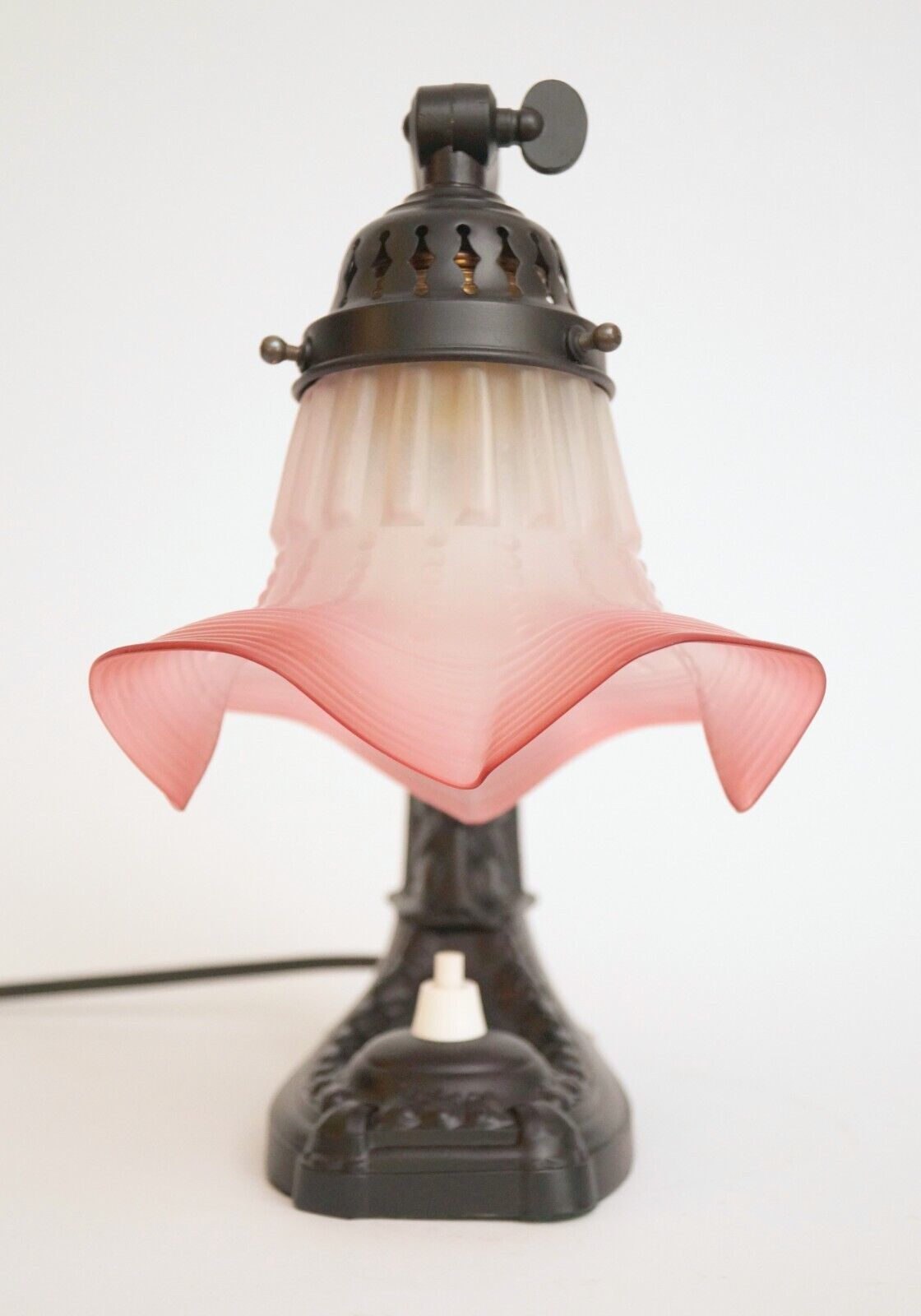 Romantic Original Art Nouveau Table Lamp " Litte Maiden " Shabby Chic Piano Item image 15