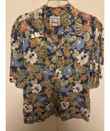 Reyn Spooner  XL Egyptian Cotton Aloha Hawaiian Shirt Blue Orchid Floral... - $88.01 CAD