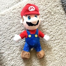 Hanging Super Mario Plush Toy Mario 11” Stuffed Doll Gift W/  Suction Cup Hanger - £10.95 GBP