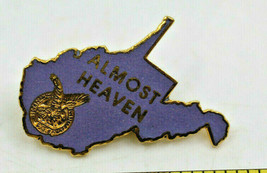FOE Almost Heaven West Virginia Fraternal Order of Eagles Logo Map Pinba... - £10.77 GBP