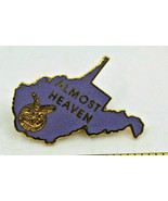 FOE Almost Heaven West Virginia Fraternal Order of Eagles Logo Map Pinba... - £10.75 GBP