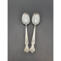 Set of 2 WM Rogers Silverplate Flatware Spoon Magnolia Extra Plate - $258.93 MXN