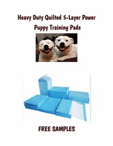 17x24&quot; SUPER HEAVY DUTY 5-Ply Quilted Puppy Pee Pads Absorbs up to 8hrs ... - £45.33 GBP+