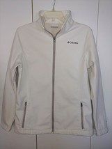 Columbia OMNI-SHIELD Ladies Winter White ZIP/STAND-UP Collar JACKET-L-POLYESTER - £25.01 GBP