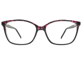 Success Eyeglasses Frames SS-94 RED/BLACK Clear Purple Cat Eye 54-15-140 - £37.78 GBP