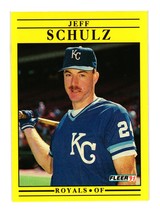 1991 Fleer #568b Jeff Schulz Kansas City Royals - £0.75 GBP