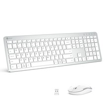 iClever GK08 Wireless Keyboard and Mouse - Rechargeable Keyboard Ergonomic Quiet - £50.35 GBP