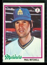 Vintage 1978 Topps Baseball Trading Card #558 Paul Mitchell Seattle Mariners - £7.63 GBP