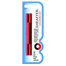 Sheaffer Skrip Fountain Pen Ink Cartridges (5 Per Card) - Red - $22.56