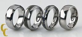 Tungsten Bande / Bague, Lot De 4 Tailles 8 À 8 1/2 - $128.70 CAD