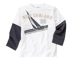 NWT Gymboree New England Sailboat Boy Tee Long Double Sleeve T-shirt - £10.20 GBP+
