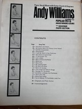 Andy Williams Popular Hits  Sheet Music - £4.70 GBP