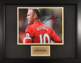 Wayne Rooney Manchester United Football Framed 10x8 Signed Autograph Pho... - $144.04