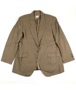 Zanella Womens 14 Single Button Blazer Jacket Knit Taupe Brown Cashmere ... - $42.08