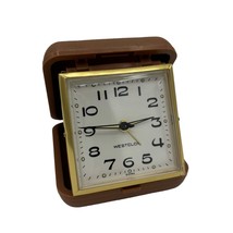 Vintage Westcox Travel Clock Travel Alarm Clock Plastic Case Tested - £11.40 GBP