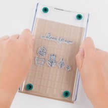Fiskars Lia Griffith 4x8 Inch Clear Stamps Gift Tag Hang Tag Designs Handmade - £7.98 GBP