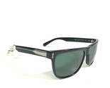 Dragon Sunglasses DR514S 001 Black Square Frames with Green Lenses 56-18... - $55.88