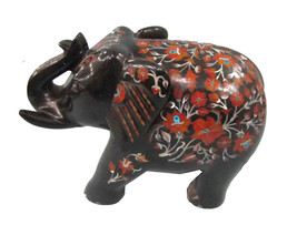 6.5&quot; Decorative Marble Elephant Carnelian Inlay Pietra Dura Mosaic Gifts... - $881.13