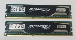8GB 2x 4GB Crucial Ballistix Sport BLS4G3D1609DS1S00 Gaming RAM 1600MHZ - $32.55 CAD