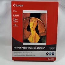 Genuine Canon Museum Etching Fine Art Paper 8.5&quot; x 11&quot; FA-ME1 New Sealed... - $48.20
