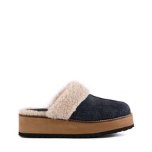 Seychelles steady platform mule in Navy Denim - $88.00