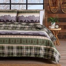 Lodge Bed Quilt Set  - Fits Queen and Full - £53.82 GBP