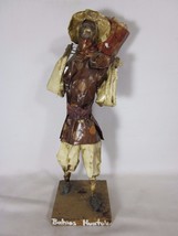 Vintage Mexican Paper Mache Figure Peasant Bahios Huatulco Folk Art 13 Inch - £16.69 GBP