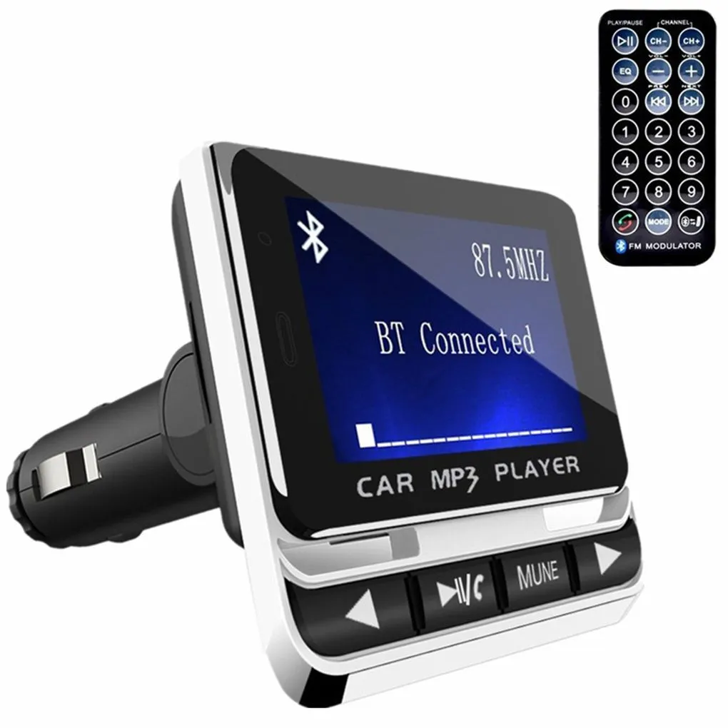 4 inch lcd bluetooth car mp3 player handsfree wireless fm transmitter radio adapter usb thumb200