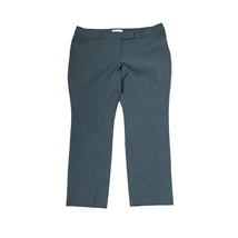 White House Black Market Cropped Pants Plus Size 14S Gray Stretch Blend 36X28 - £17.33 GBP