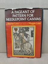 A Pageant of Pattern for Needlepoint Cancas Lantz Lane 1973 Dust Jacket ... - £14.16 GBP